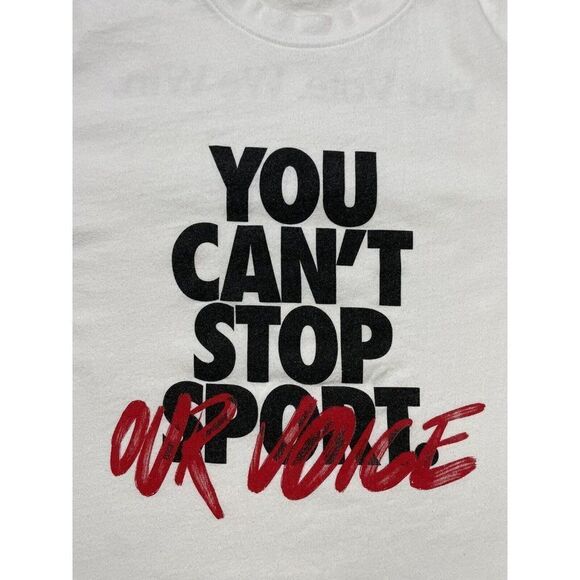 UNKNWN Core You Can't Stop Our Voice Vote Graphic T-shirt Men Medium White - Picture 2 of 6